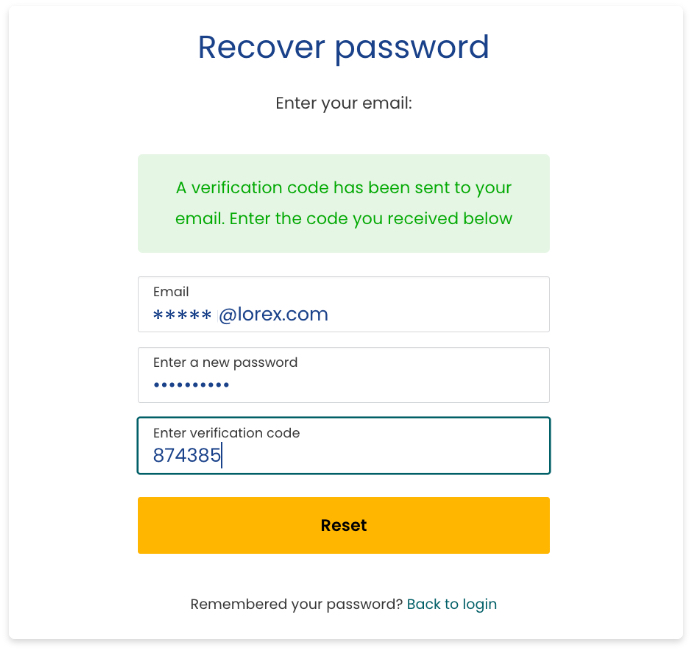 How to Reset Your Password LOREX Support